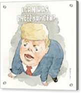 Trump Crying Cat Memes #2 Acrylic Print