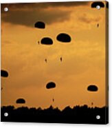 U.s. Army Soldiers Parachute #2 Acrylic Print