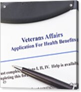 Veteran Application For Benefits #2 Acrylic Print