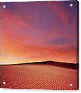 Xl Desert Sand Sunset #2 Acrylic Print