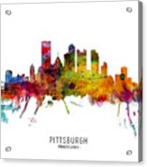 Pittsburgh Pennsylvania Skyline #20 Acrylic Print