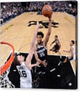 San Antonio Spurs V Sacramento Kings #22 Acrylic Print