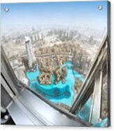 Dubai - View From Burj Khalifa Tower #3 Acrylic Print