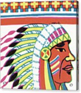 Native American Chief #3 Acrylic Print