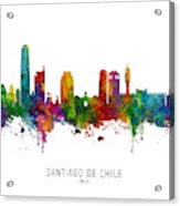 Santiago De Chile Skyline #3 Acrylic Print