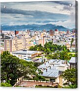 Tottori, Japan Town Skyline At Dusk #3 Acrylic Print