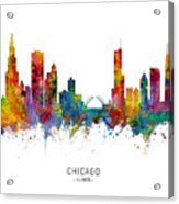 Chicago Illinois Skyline Acrylic Print