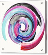 3d Rendering, Abstract Twisted Brush Acrylic Print