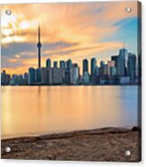Canada, Toronto, Skyline At Sunset #4 Acrylic Print