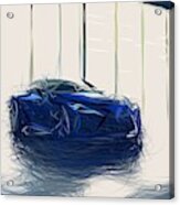 Lexus Lc 500h Drawing #4 Acrylic Print