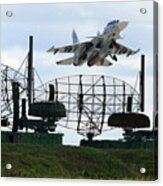 Su-30sm Jet Fighter Of The Russian Air #4 Acrylic Print