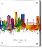 Jacksonville Florida Skyline #5 Acrylic Print
