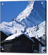 Matterhorn Mountain In Switzerland #5 Acrylic Print