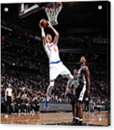 New York Knicks V Brooklyn Nets Acrylic Print