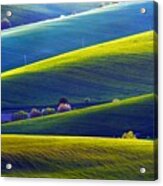 Picturesque Rural Landscape With Green #5 Acrylic Print