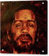 Charles Manson Portrait Fresh Blood #6 Acrylic Print