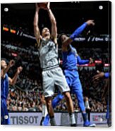 Dallas Mavericks V San Antonio Spurs Acrylic Print