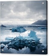 Icebergs In Jokulsarlon Glacial Lagoon #6 Acrylic Print