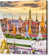 Bangkok, Thailand At The Temple #7 Acrylic Print