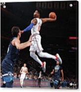Minnesota Timberwolves V New York Knicks Acrylic Print