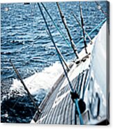Sailing In The Wind With Sailboat #8 Acrylic Print