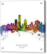 Milwaukee Wisconsin Skyline #9 Acrylic Print