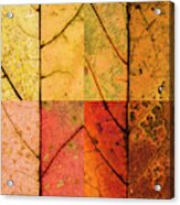 Swatches - Autumn Leaves Inspired By Gerhard Richter #10 Acrylic Print