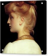 A Girl By Lord Frederic Leighton Acrylic Print