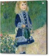 A Girl With A Watering Can, 1876 Acrylic Print
