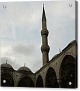 A Minaret At The Blue Mosque Acrylic Print