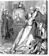 A Scene From Trial By Jury, 1875 Acrylic Print