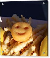 A Smile With French Fries Acrylic Print