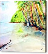 A Stroll On Batibou Beach Dominica Acrylic Print