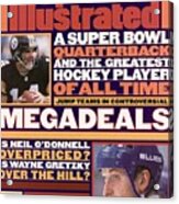 A Super Bowl Quarterback And The Greatest Hockey Player Of Sports Illustrated Cover Acrylic Print