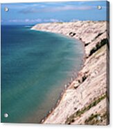 A Superior Beach #1 - Log Slide Overlook At Pictured Rock National Lakeshore Towards Grand Marais Acrylic Print