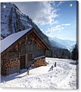 Abandoned Hut In Tirol Austria Acrylic Print