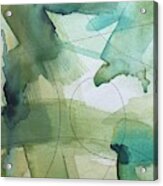 Abstract Greens Acrylic Print