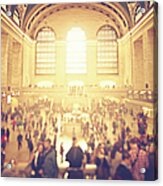 Activity In Grand Central Station Acrylic Print