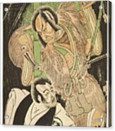 Actors As Sumurai, 18th Century. Artist Acrylic Print