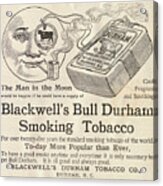 Advertisement For Blackwells Bull Acrylic Print