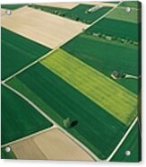 Aerial Field View Acrylic Print