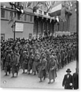 African American Troops Marching Acrylic Print