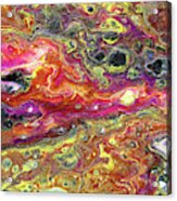 Agate Cosmos Abstract Acrylic Print