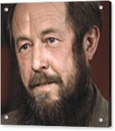 Aleksandr Solzhenitsyn, Nobel Prize 1970 Acrylic Print