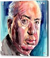 Alfred Hitchcock Portrait Acrylic Print