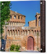 Alley To Medieval Fortress Acrylic Print