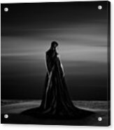 Alone In The Sand Acrylic Print