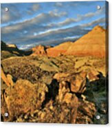 Amazing Clouds Over Ruby Mountain And Colorado National Monument Acrylic Print