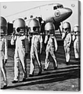 American Mechanics Carrying Casings On Acrylic Print