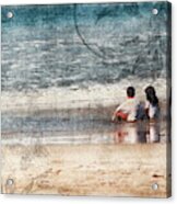 Amigos Mexico - Kids In The Beach Acrylic Print